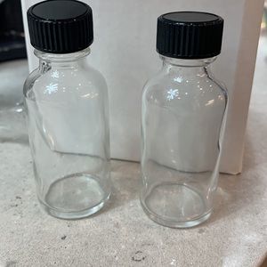 2oz glass vials | SET OF 9 | NEW